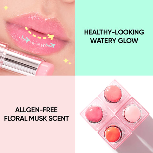 Balsamul Amuse Dew 01 Ballerina combină culoarea delicată cu îngrijirea intensă. Perfect pentru un look natural, cu efect de buze sănătoase și luminoase.
